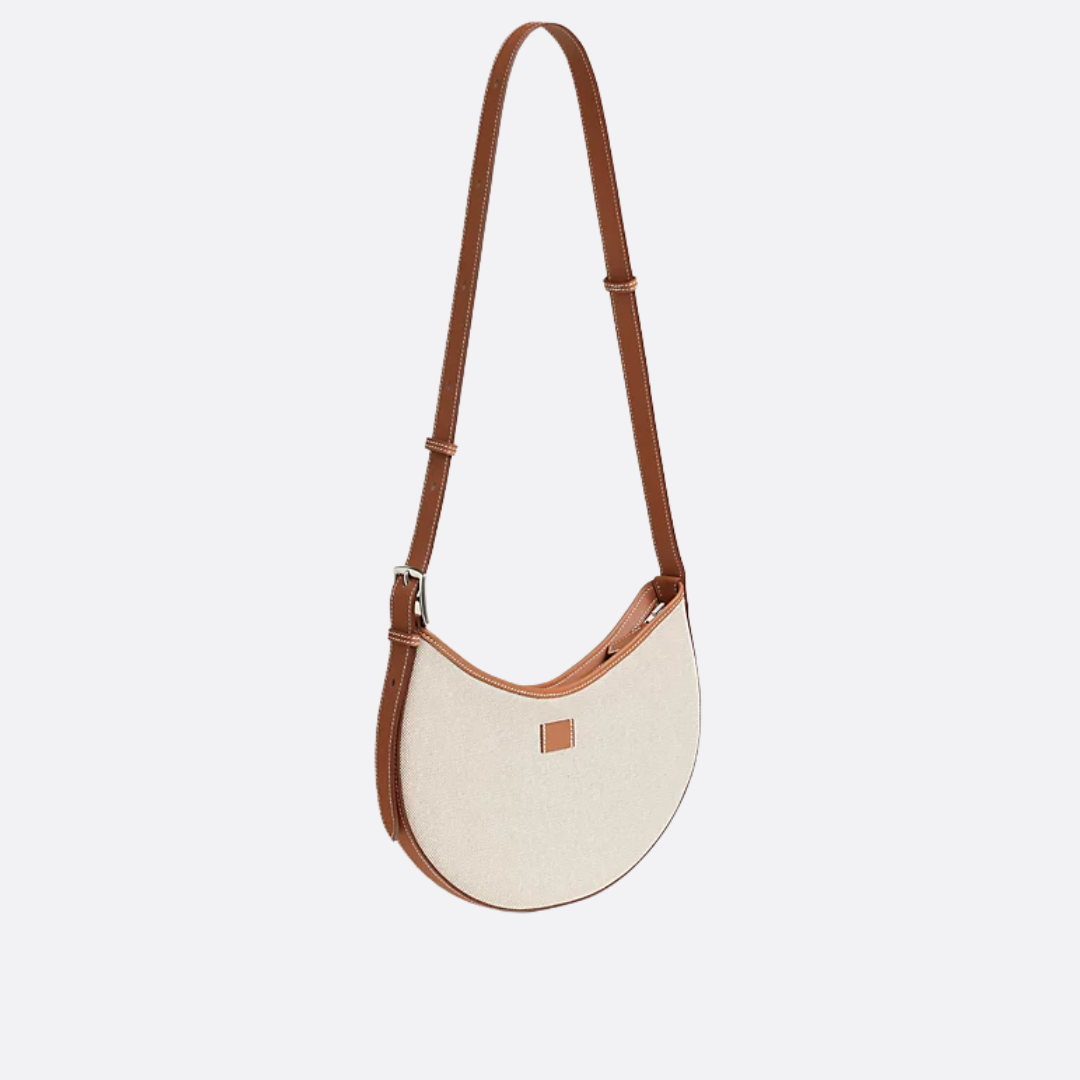 P’TIT ARÇON BAG IN CANVAS & LEATHER HERMÈS