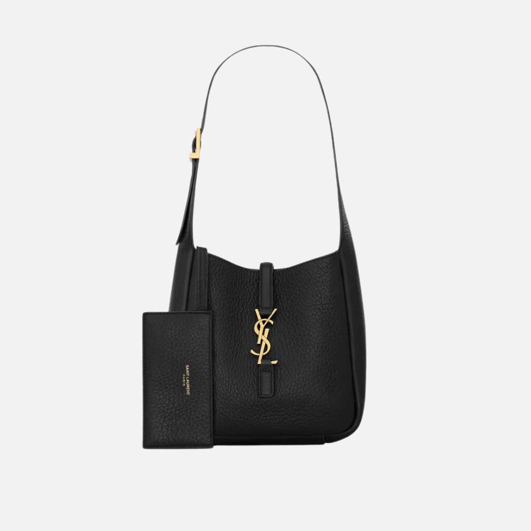 SAINT LAURENT – BABY LE 5 À 7 SOFT BAG IN GRAINED LEATHER