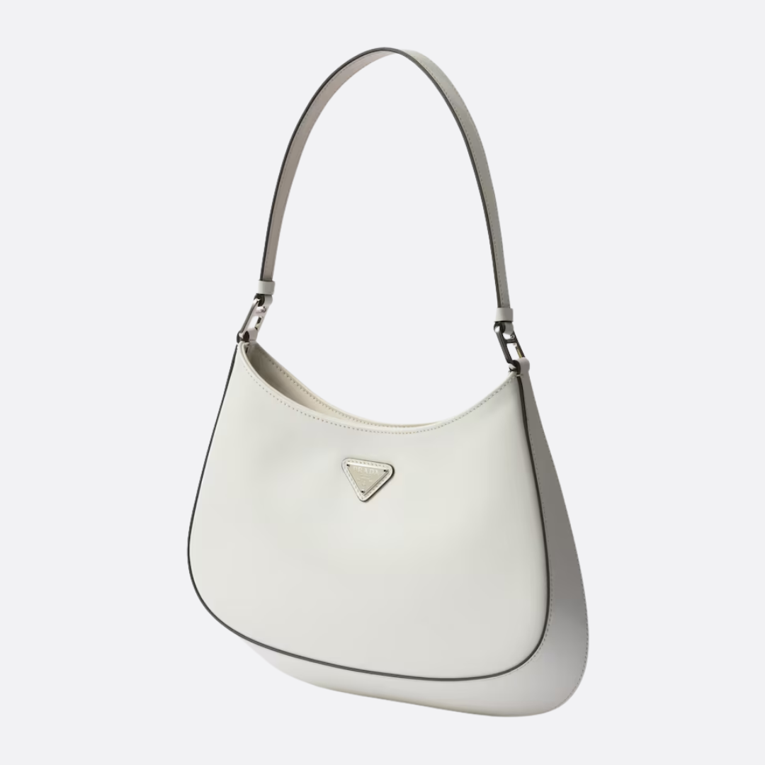 PRADA CLEO SHOULDER BAG IN BRUSHED LEATHER