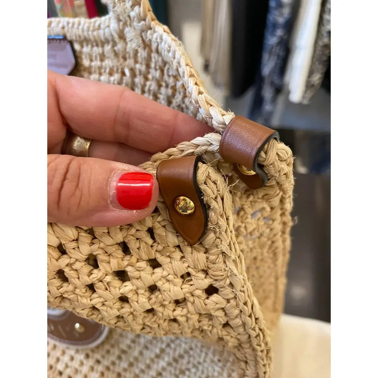 LOUIS VUITTON BY THE POOL RAFFIA ONTHEGO MM M24723