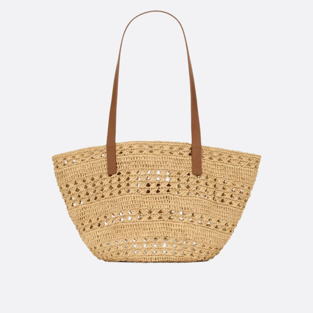 YVES SAINT LAURENT – PANIER BAG IN RAFFIA