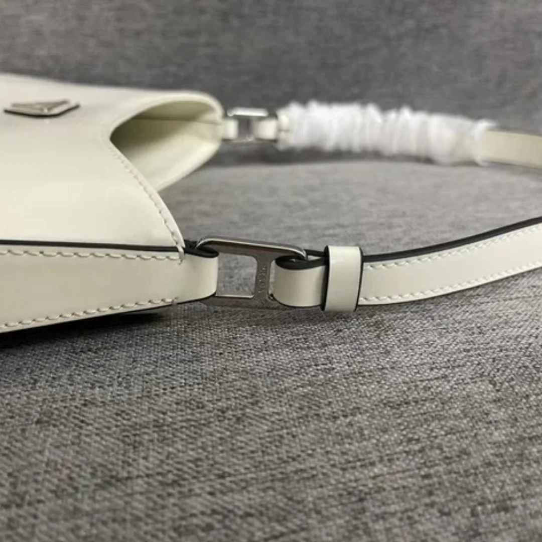 PRADA CLEO SHOULDER BAG IN BRUSHED LEATHER